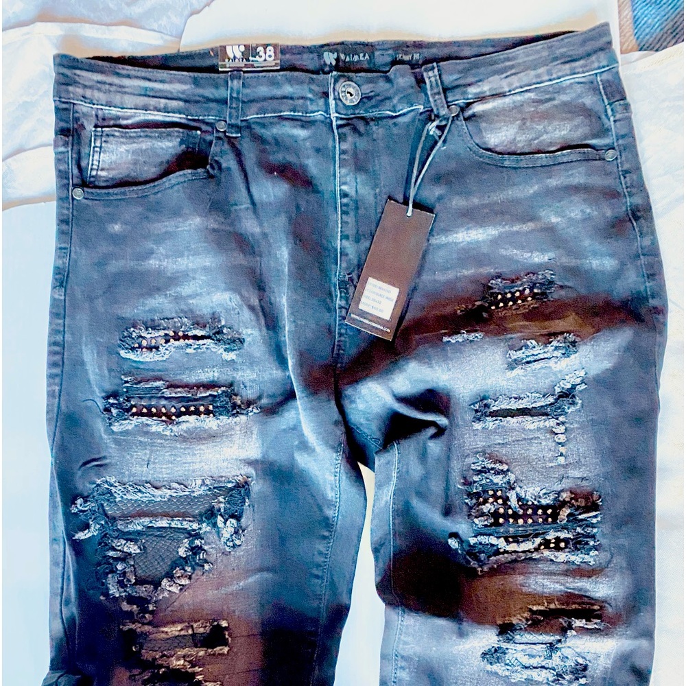 Black wash  jeans New with Tag size 38x32